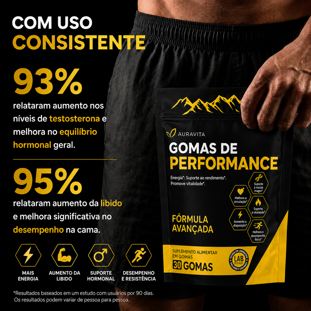 Gomas de Performance Masculina 6 em 1