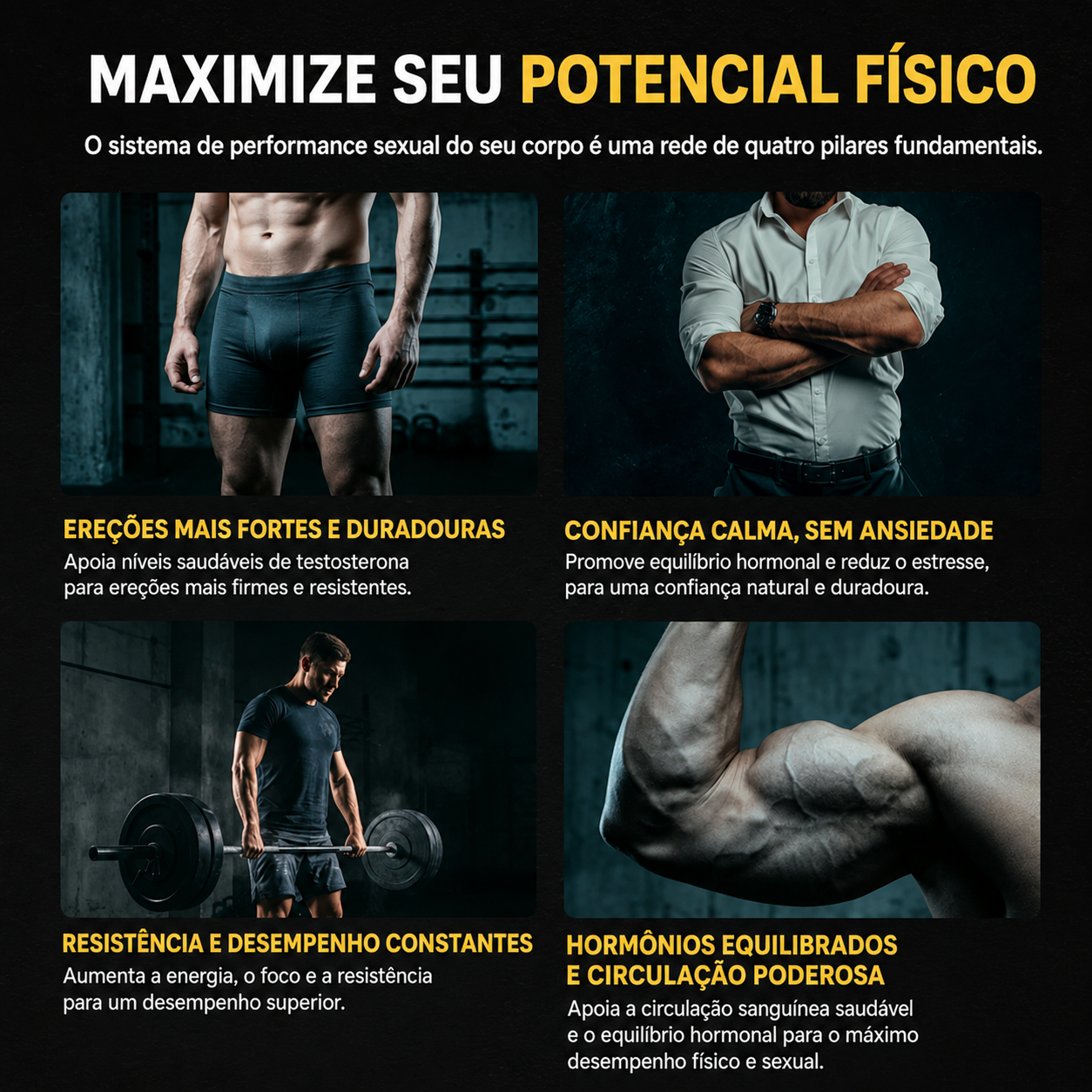 Gomas de Performance Masculina 6 em 1