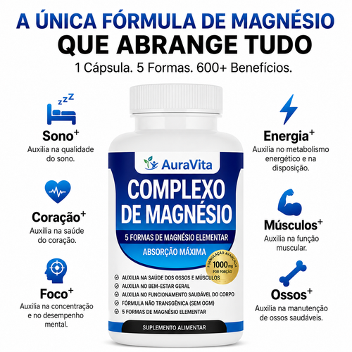 Complexo de Magnésio 5 em 1