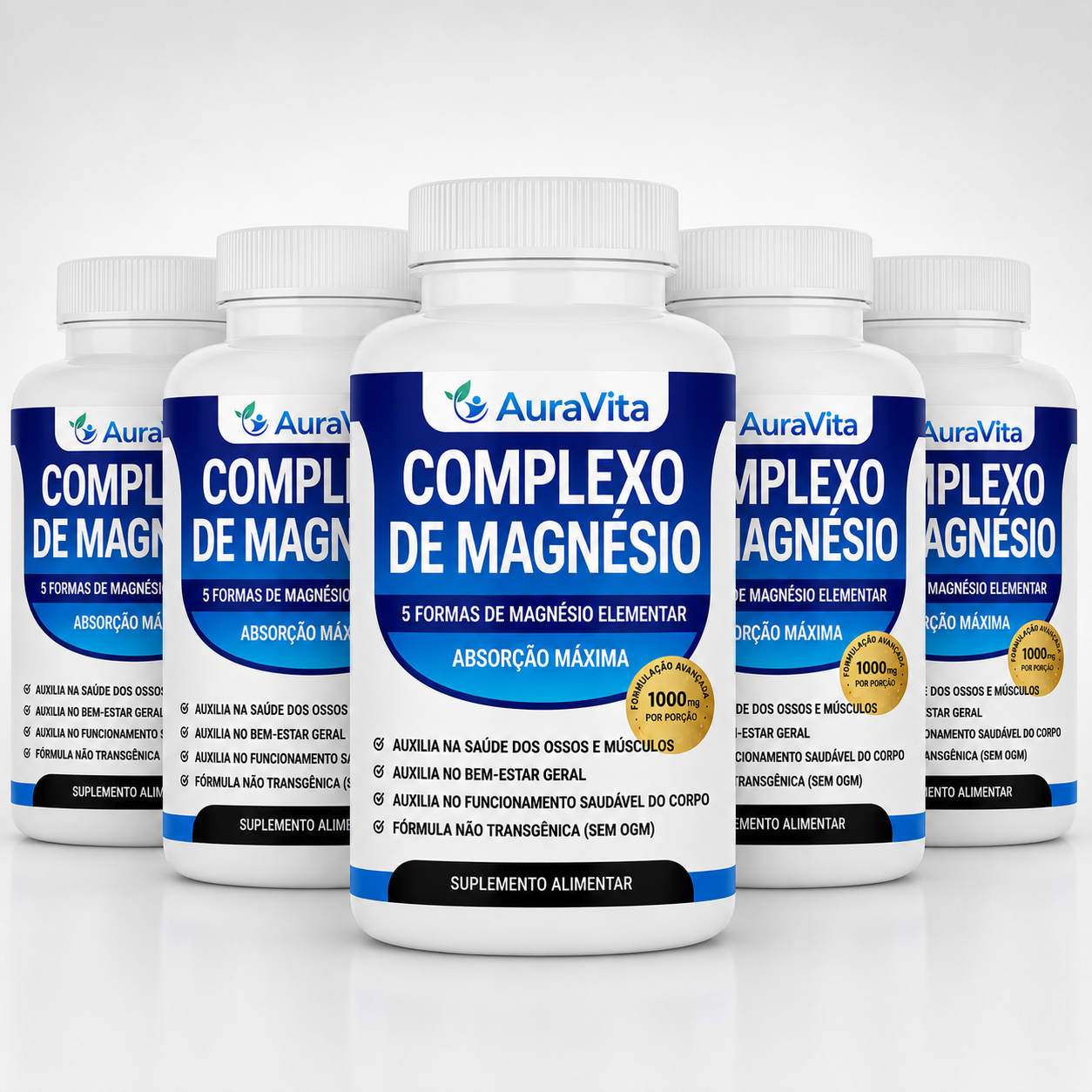 AuraVita® Complexo de Magnésio 5 em 1