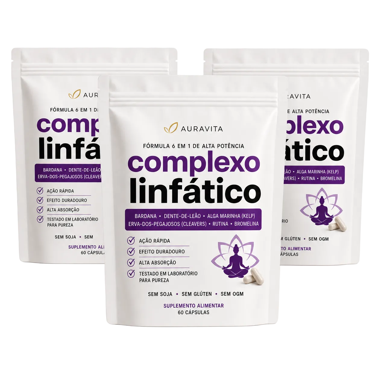 AuraVita® Complexo Linfático 6 em 1
